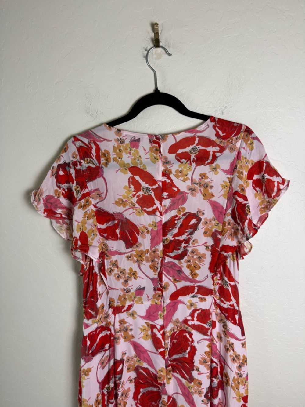 Parker Vivi Dress Silk Floral Dress 16 - Picture 9 of 15